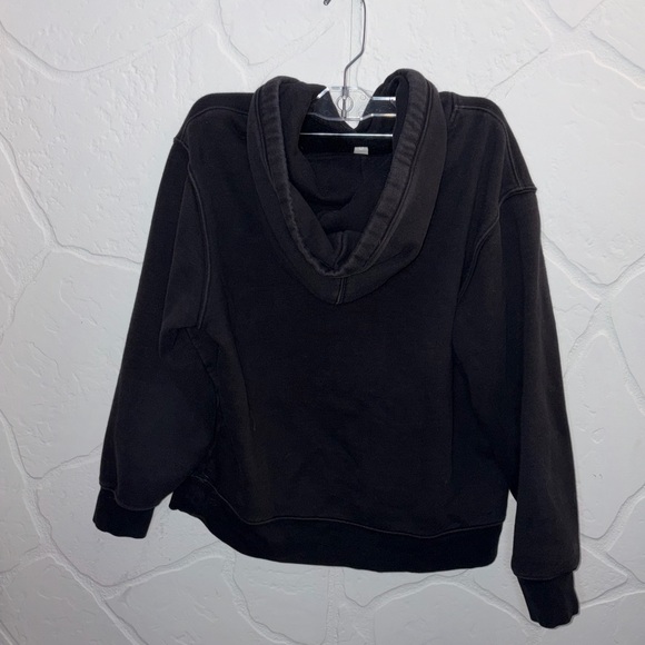 Athleta Charcoal Hoodie Sweater - Picture 2 of 3